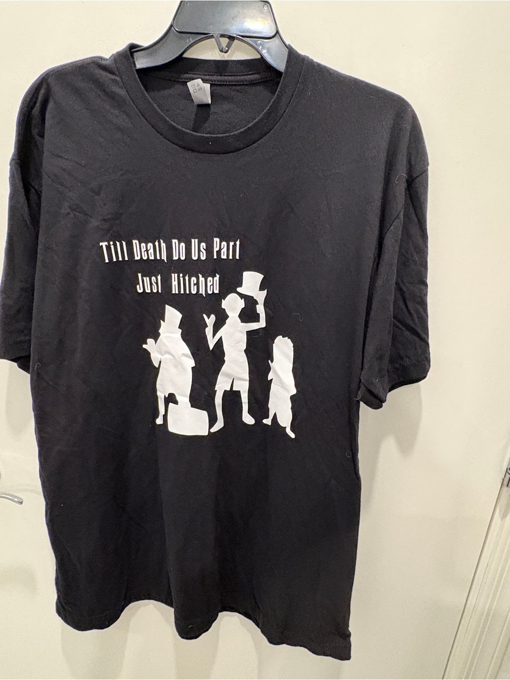 Black 'Till Death Do Us Part - Just Hitched' Graphic T-Shirt